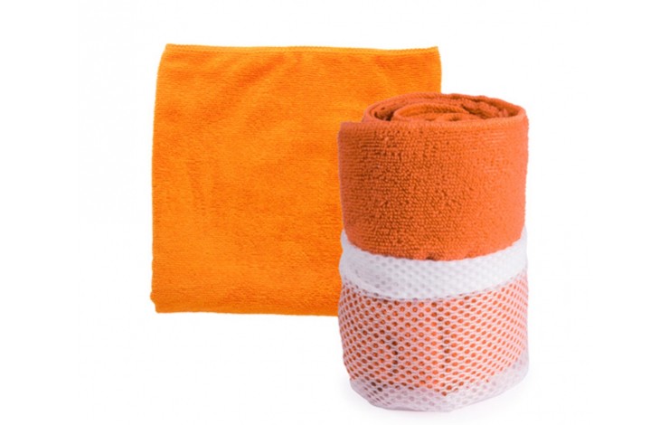 Gym Towel In Mesh Pouch