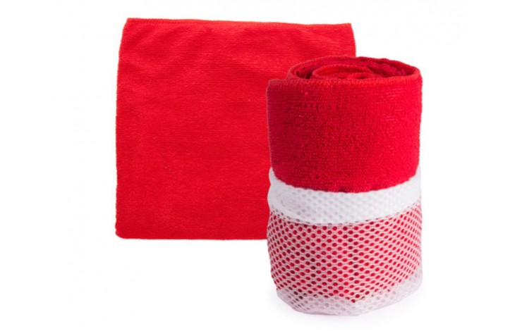 Gym Towel In Mesh Pouch