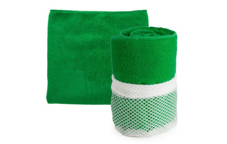 Gym Towel In Mesh Pouch