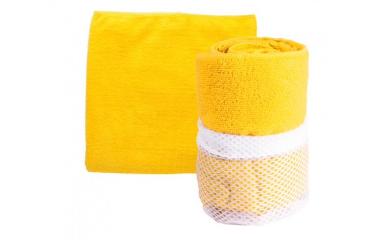 Gym Towel In Mesh Pouch