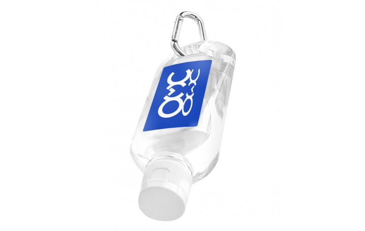 Hand Sanitiser on Carabiner Clip