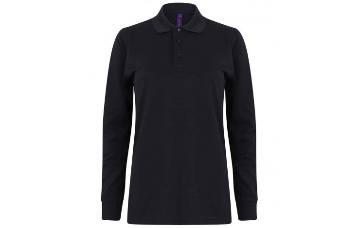 Henbury Coolplus Unisex Long Sleeve Polo