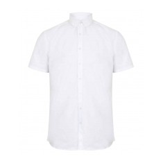 Henbury Modern Short Sleeve Oxford Shirt