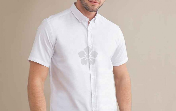 Henbury Modern Short Sleeve Oxford Shirt