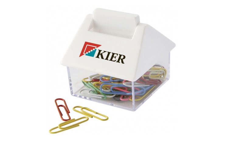 House Shaped Paperclip Dispenser