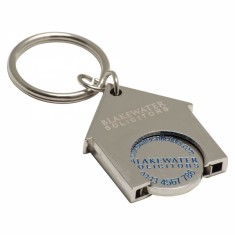 House Shaped Trolley Coin Keyring