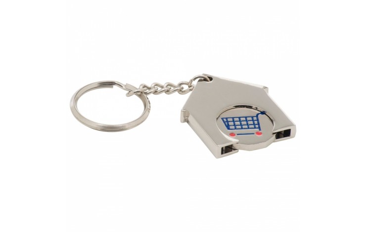 House Shaped Trolley Coin Keyring