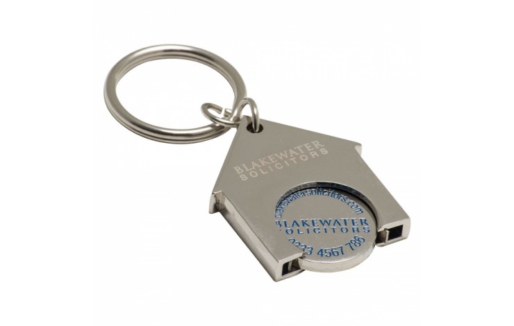House Shaped Trolley Coin Keyring