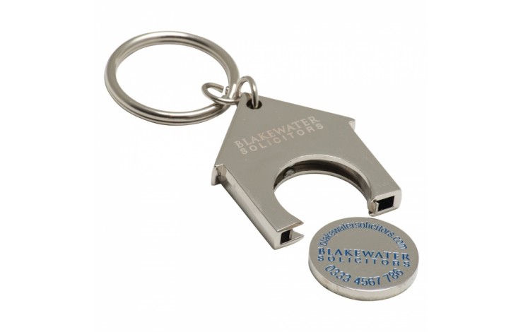 House Shaped Trolley Coin Keyring