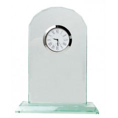 Jade Glass Arch Clock