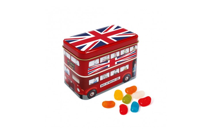 Jelly Bean Factory Bus Tin