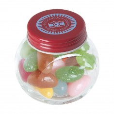 Jelly Beans In Small Glass Jar