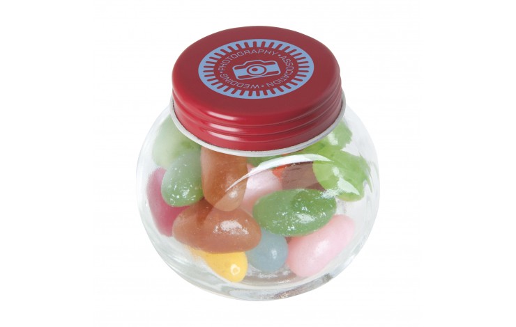 Jelly Beans In Small Glass Jar
