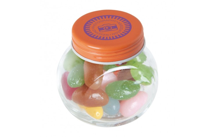 Jelly Beans In Small Glass Jar
