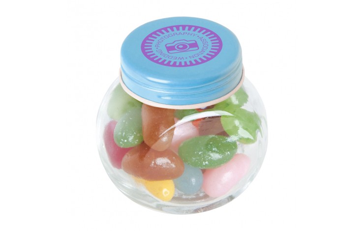 Jelly Beans In Small Glass Jar