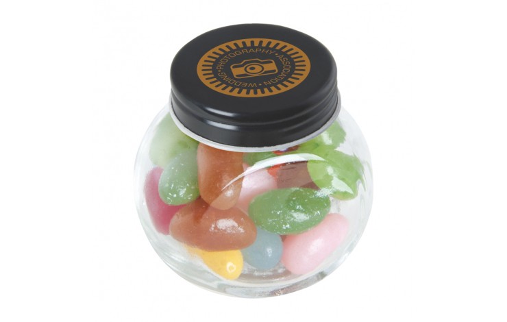 Jelly Beans In Small Glass Jar