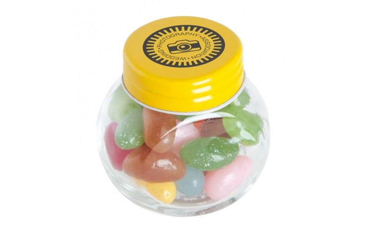 Jelly Beans In Small Glass Jar