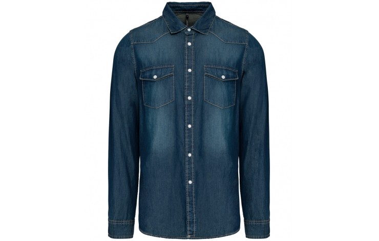 Kariban Long Sleeve Denim Shirt