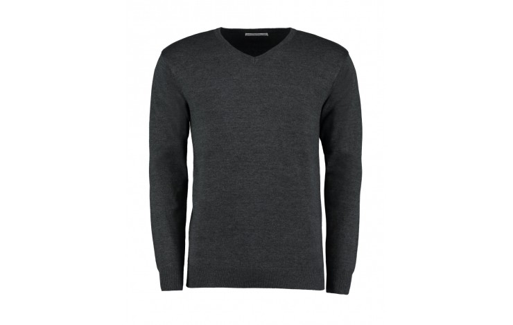 Kustom Kit Men's Arundel Long Sleeve V-Neck Sweater