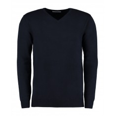 Kustom Kit Men's Arundel Long Sleeve V-Neck Sweater