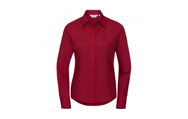 Ladies Long Sleeve Poplin Shirt