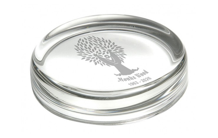 7cm Round Paperweight