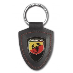 Leather Shield Keyring