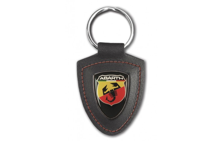 Leather Shield Keyring