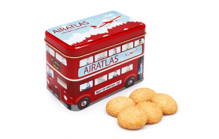 London Bus Tin with Shortbread Biscuits