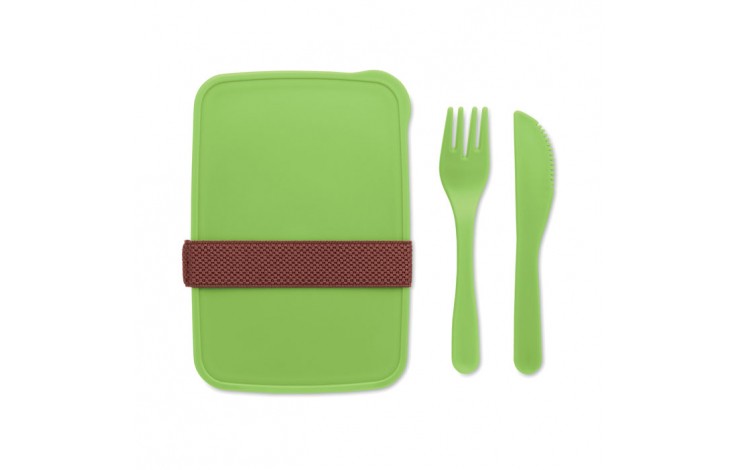 Lunch box and cutlery set