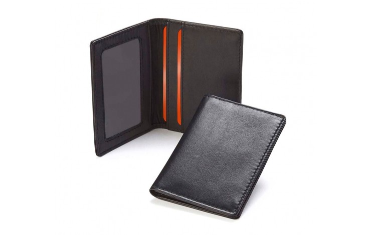 Luxury Leather Card Case with RFID Protection