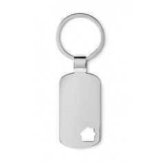 Metal Keyring With House Detail