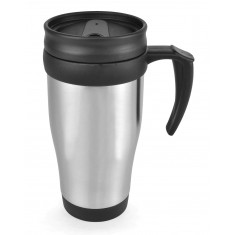 Metal Silver Travel Mug