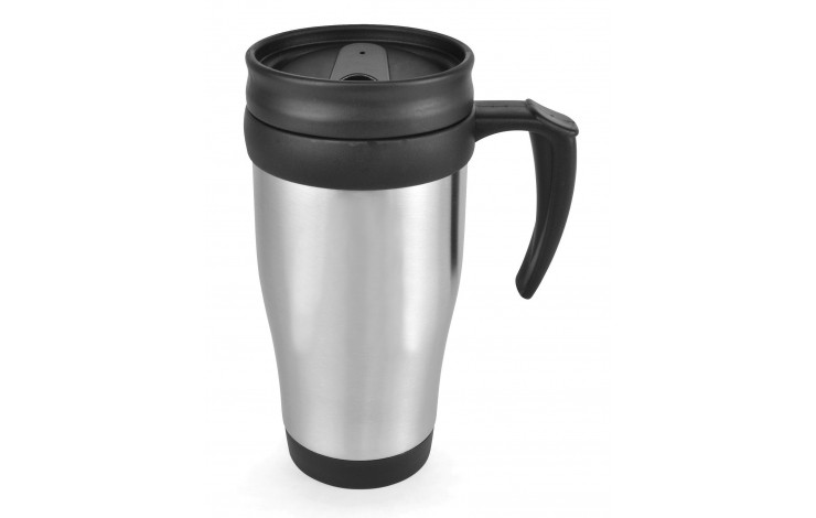 Metal Silver Travel Mug