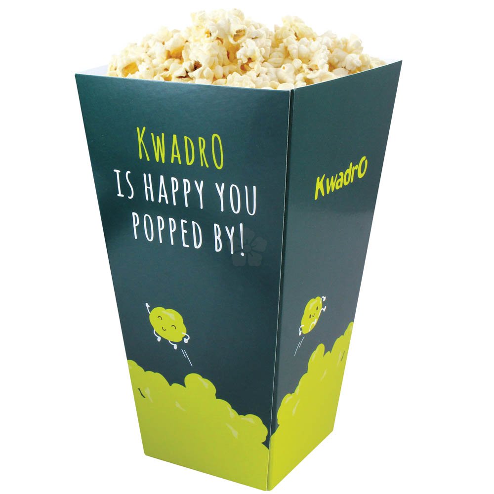 Single Popcorn Box Promotional Mini Popcorn Box, Personalised by MoJo Promotions