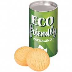 Mini Shortbread Biscuits in Eco Tube