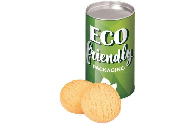 Mini Shortbread Biscuits in Eco Tube