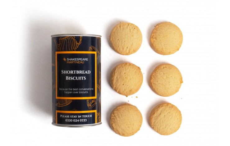 Mini Shortbread Biscuits in Eco Tube