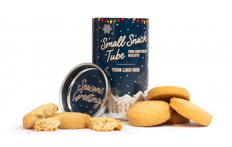 Mini Shortbread Biscuits in Eco Tube