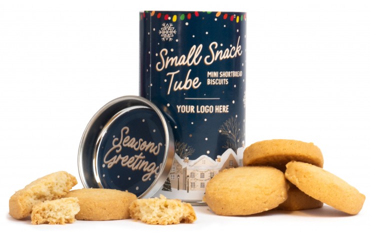 Mini Shortbread Biscuits in Eco Tube