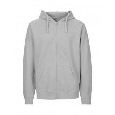 Neutral Tiger Cotton Hoodie with Zip