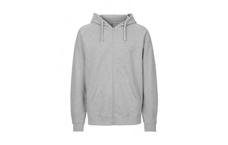 Neutral Tiger Cotton Hoodie with Zip