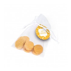 Organza Bag with Chocolate Coins