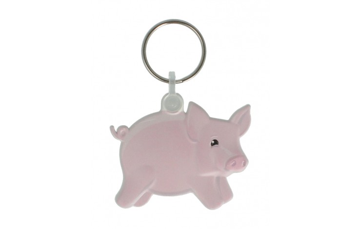 Pig Shaped Keyring