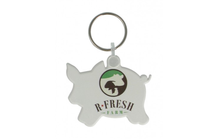Pig Shaped Keyring