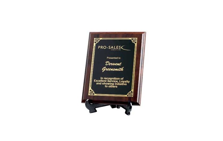Promotional Desk Plaque Personalised By Mojo Promotions