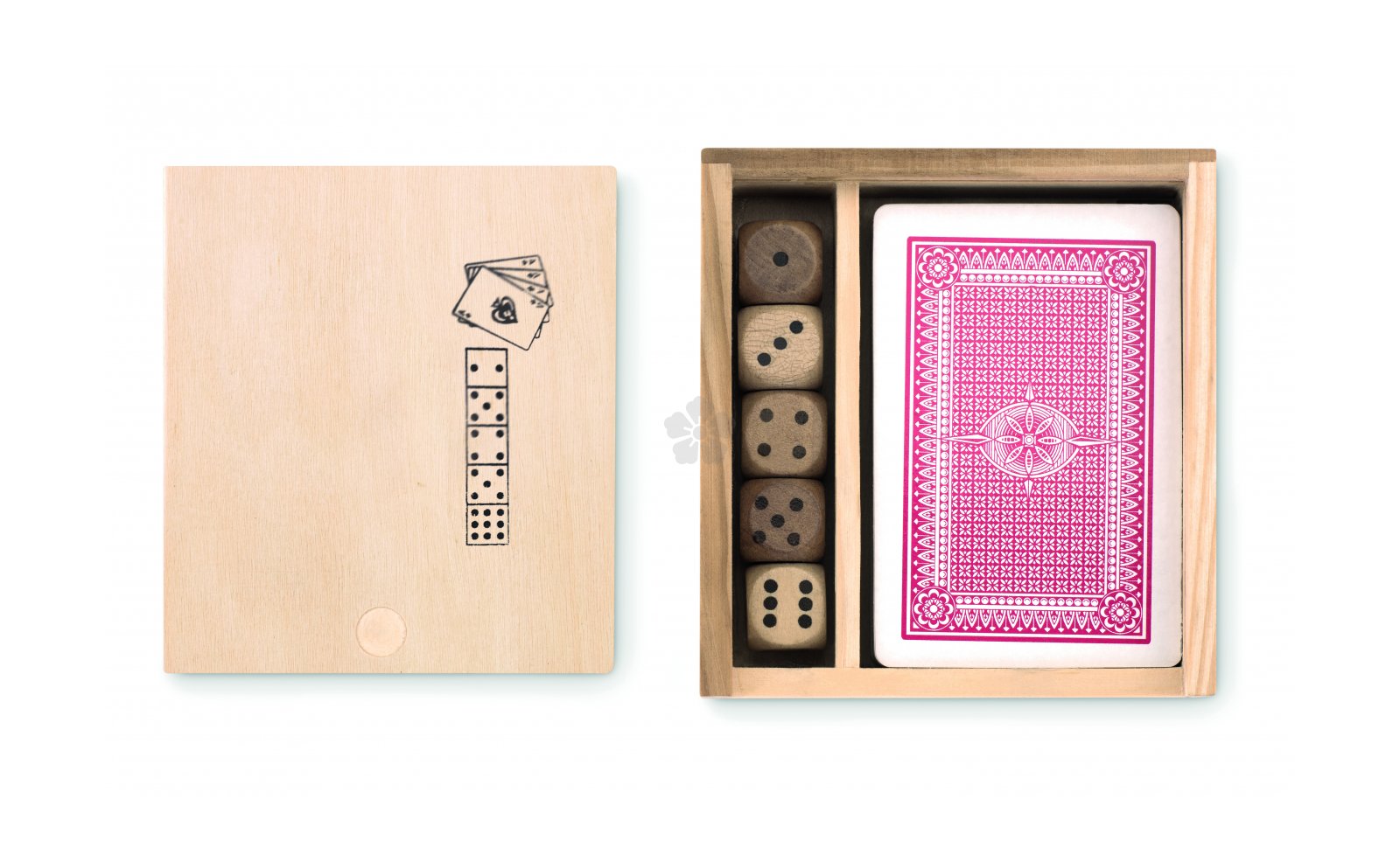 Promotional Playing Cards & Dice Box, Personalised by MoJo Promotions