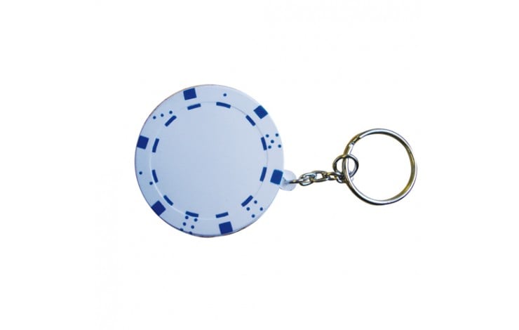 Poker Chip Stress Toy Keyring