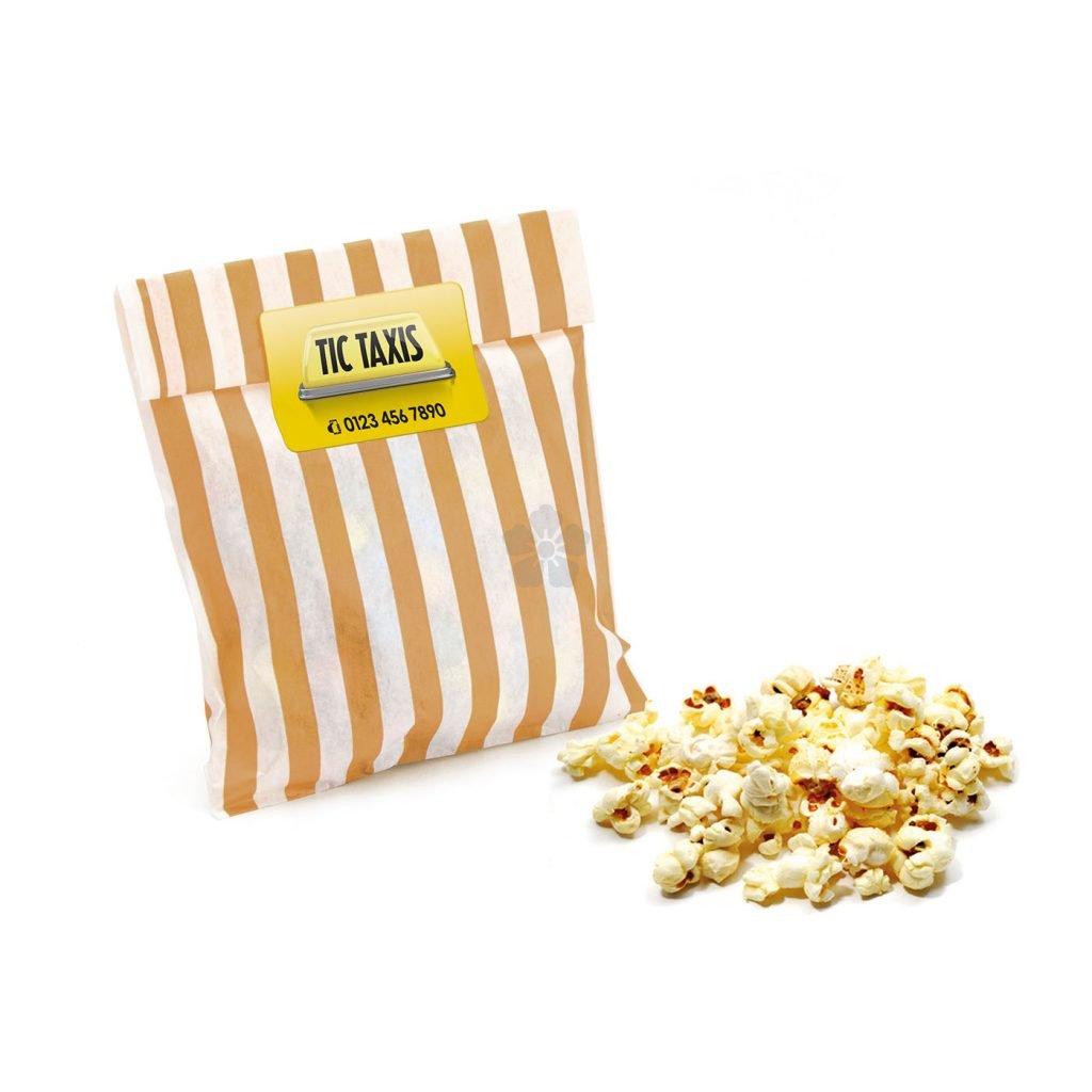 Promotional Popcorn Candy Bag, Personalised by MoJo Promotions