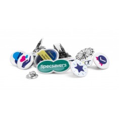 Printed Aluminium Clutch Pin Badges